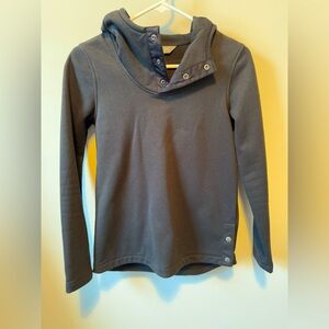 The North Face hooded button pullover